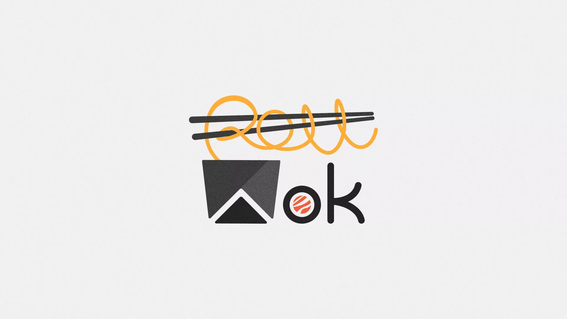 Разработка логотипа в Дагестанских Огнях для суши-бара «Roll Wok Club»