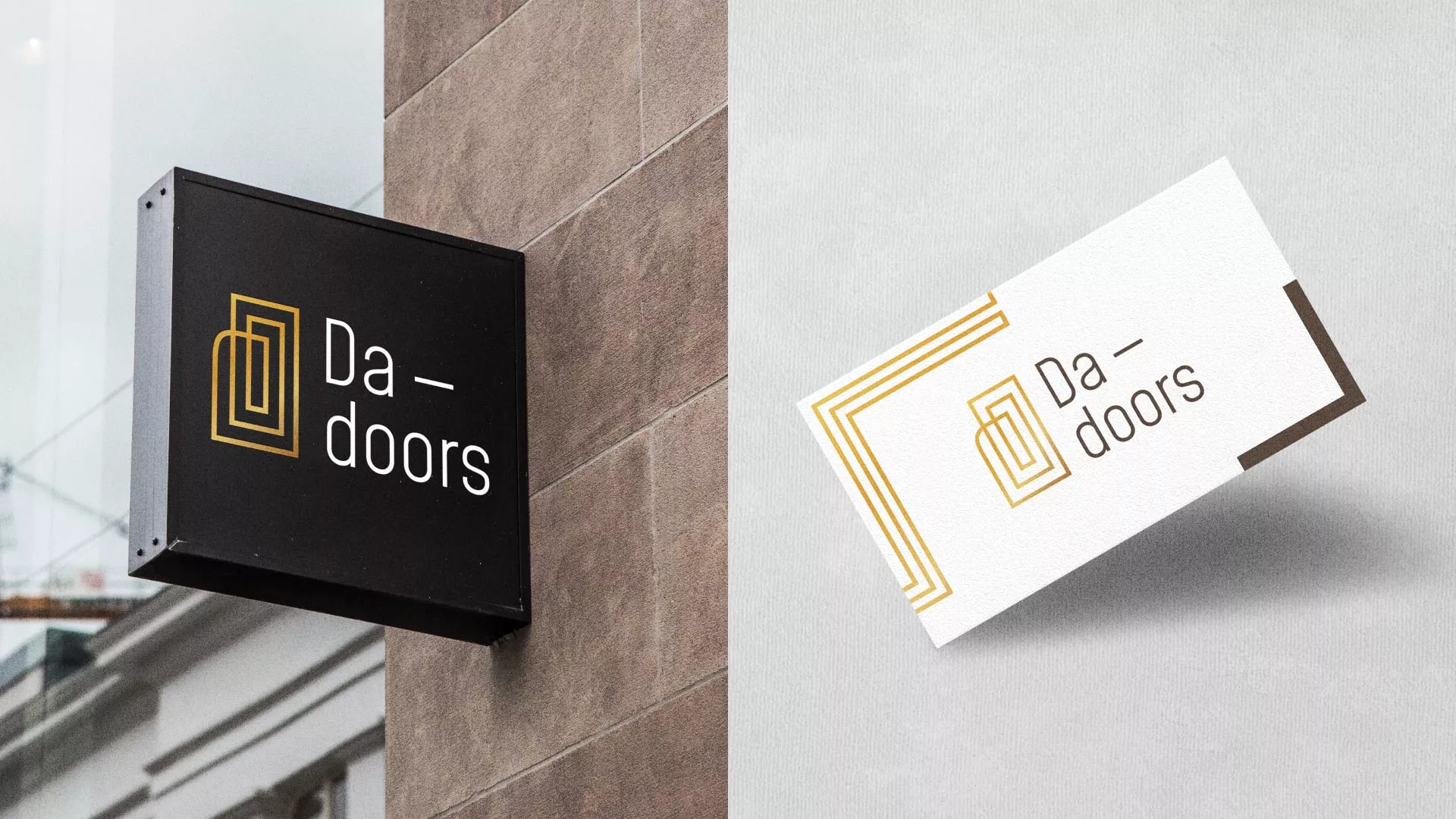 Разработка логотипа для компании «DA-DOORS» в Дагестанских Огнях